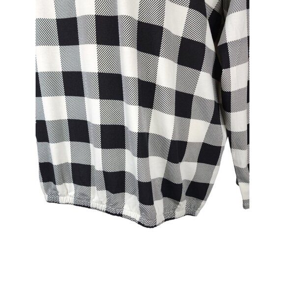 Lands End Shirt Plus Size 2X 20W-22W Pajama Top Lounge Stretch Long Sleeve TShir - Picture 6 of 10